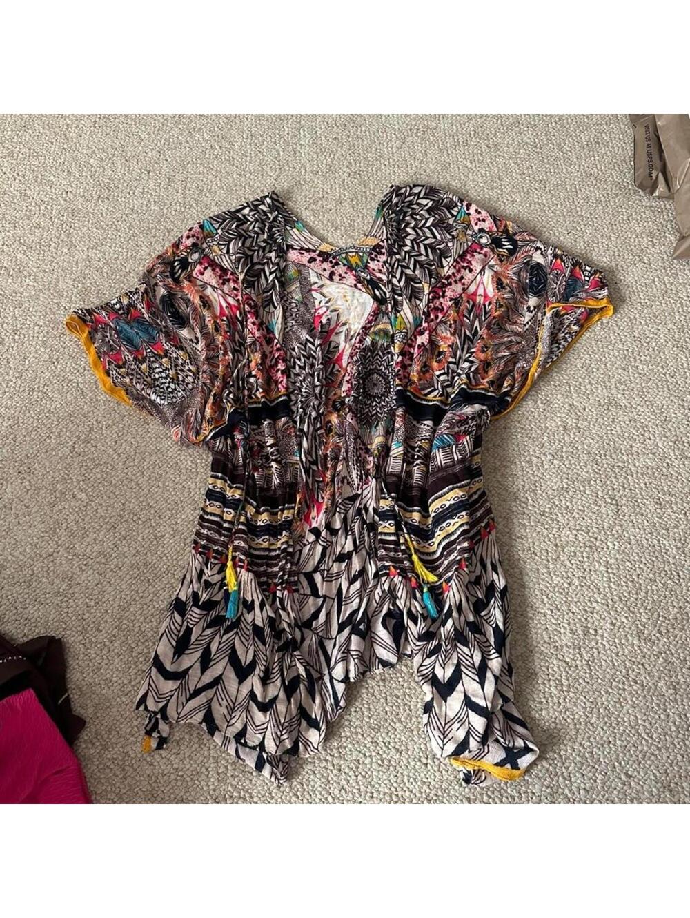 Macchia Di Ruggine Kimono cover up